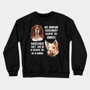 Vegan, Vegetarian, eco, green, animalrights, animalliberation, anti-speciesism, cruelty-free, compassion, govegan Crewneck Sweatshirt